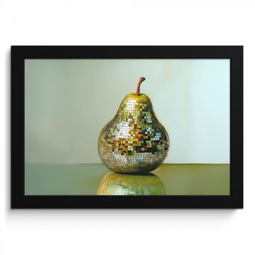 Poster met lijst - Fruit - Disco - Art - Glitter