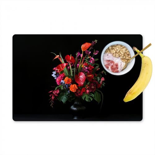 Placemat vinyl - Bloemen - Boeket - Sierlijk