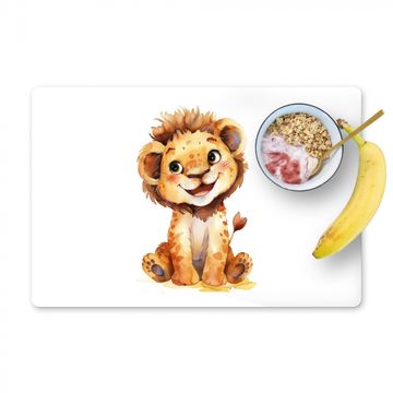 Placemat vinyl - Leeuw - Baby dier