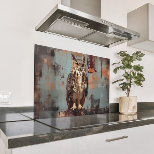 Geschilderd - Abstract - Uil - Bruin