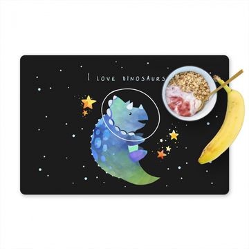 Placemat vinyl - Quotes - Spreuken - Ruimte - 'I love dinosaurs' - Jongens - Kindje - Meisjes- Kinderen