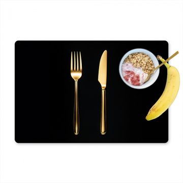 Placemat vinyl - Bestek - Goud - Mes - Vork