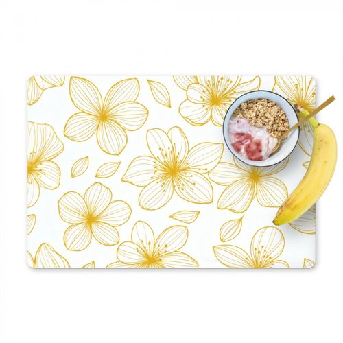 Bloemen - Patroon - Illustratie - Geel