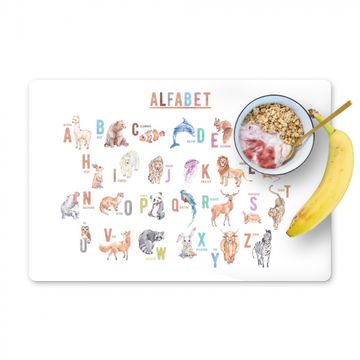 Placemat vinyl - Kinderen - Dieren - Alfabet