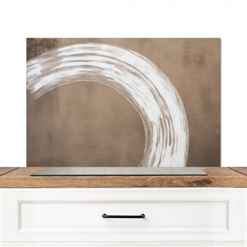 Spatscherm Aluminium - Verf - Bruin - Japandi