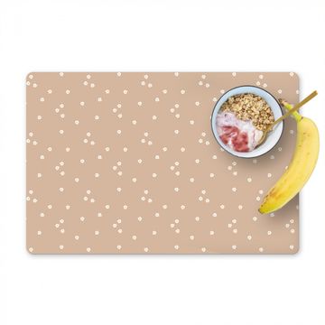 Placemat vinyl - Aards Bloemenbed