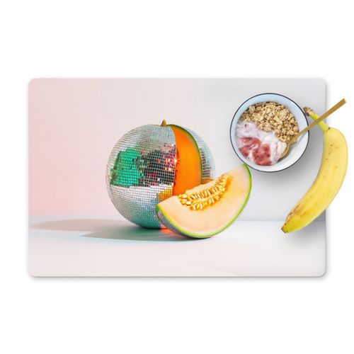 Placemat vinyl - Disco - Discobal - Meloen - Pastel