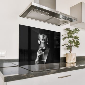 Spatscherm Aluminium - Vrouw - Cocktail - Chic