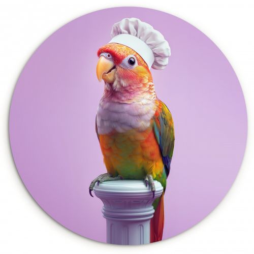 Muurcirkel - Papegaai - Koksmuts - Pilaar - Vogel
