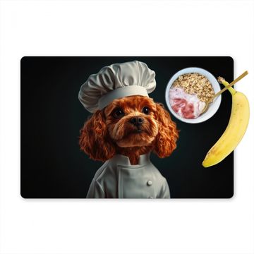 Placemat vinyl - Bruin - Kok - Hondje