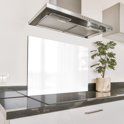 Spatscherm Aluminium - Zuivere Witheid