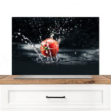 Spatscherm Aluminium - Tomaten Symfonie in Water