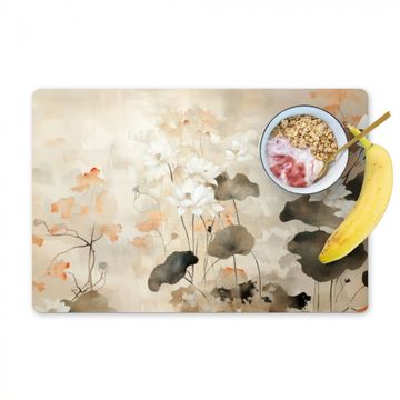 Placemat vinyl - Bloemen - Japandi - Wabi sabi