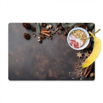 Placemat vinyl - Kaneel - Christmas - Bruin - Brons