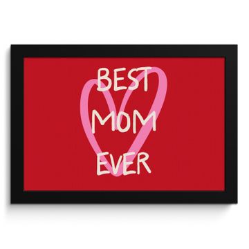 Poster met lijst - Moeder - Quote - Hartje - Rood
