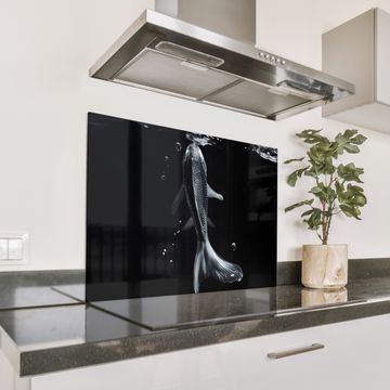 Spatscherm Aluminium - Koi - Vissen - Water - Zwart