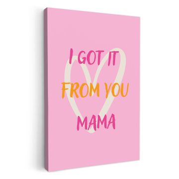 Mama - Quote - Hart - Roze