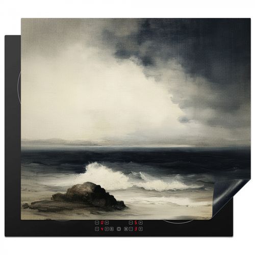 Inductie beschermer - Zee - Rotsen - Storm