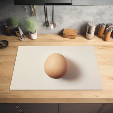 Inductie beschermer - Ei - Beige - Ovaal - Egaal