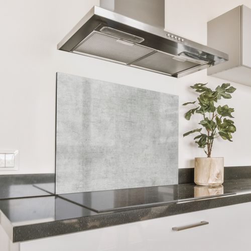 Spatscherm Aluminium - Verweerde Grijze Canvas