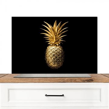 Spatscherm Aluminium - Ananas - Zwart - Goud - Luxe
