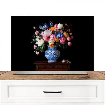 Spatscherm Aluminium - Rozen - Bloemen - Vaas - Boeket