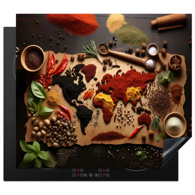 Inductie beschermer - Wereldkaart van Kruiden
