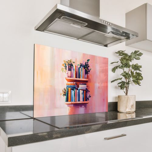 Spatscherm Aluminium - Planken - Boeken - Bladeren