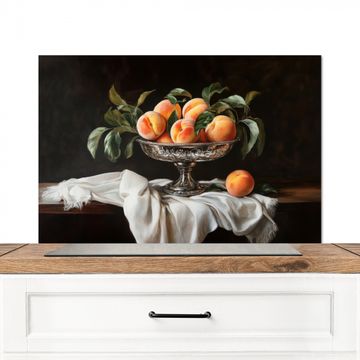 Spatscherm Aluminium - Stilleven - Perziken - Vintage