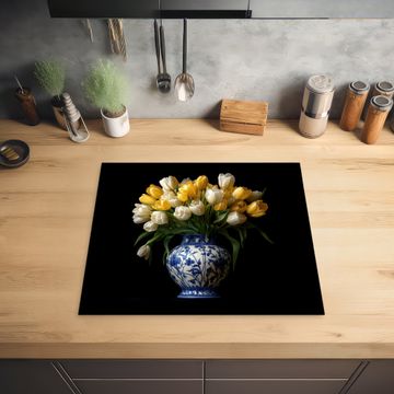 Inductie beschermer - Geel - Tulpen - Vaas - Bloemen