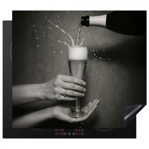Inductie beschermer - Champagnefles - Glas - Minimalistisch - Spetters