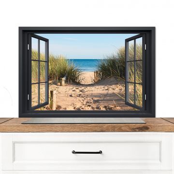 Spatscherm Aluminium - Toegang tot het Strand