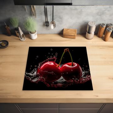Inductie beschermer - Kersen - Rood - Fruit - Water - Zwart