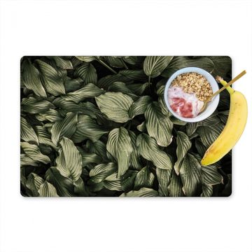 Placemat vinyl - Bladgroen Fluistering