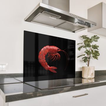 Spatscherm Aluminium - Garnaal - Rood - Dieren