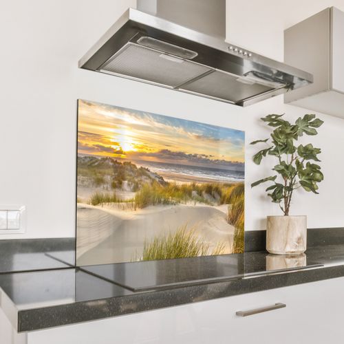 Spatscherm Aluminium - Stralen over het Duinlandschap