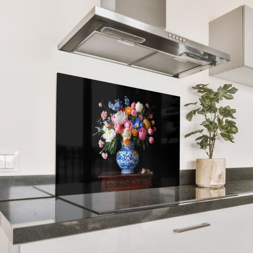 Spatscherm Aluminium - Rozen - Bloemen - Vaas - Boeket
