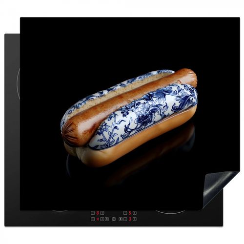 Inductie beschermer - Hotdog - Porselein - Delfts blauw - Eten