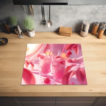 Inductie beschermer - Roze Zomerdrankjes