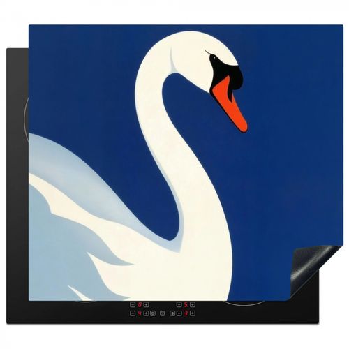 Inductie beschermer - Zwaan - Wit - Snavel - Illustratie