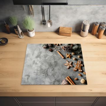 Inductie beschermer - Kerst - Bakken - Grijs - Landelijk