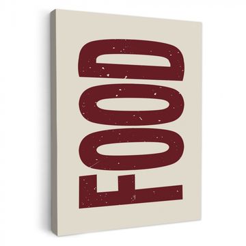 Canvas schilderij - Eten - Japandi - Rood - Decoratie