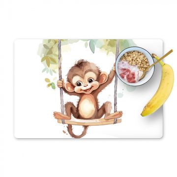 Placemat vinyl - Aap - Dier - Kinderen - Jungle - Kinderkamer - Babykamer