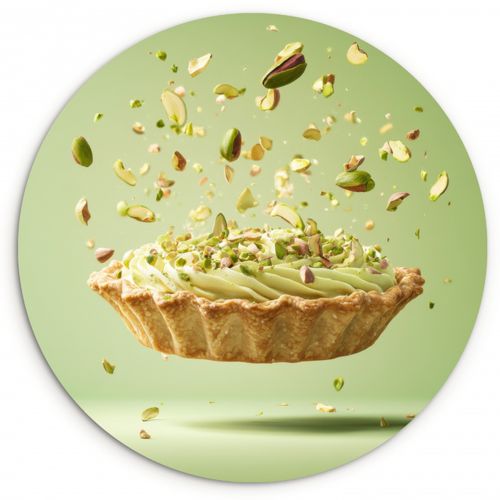 Muurcirkel - Pistache - Taart - Noten - Eten