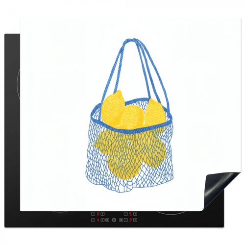 Tas - Blauw - Citroenen - Illustratie