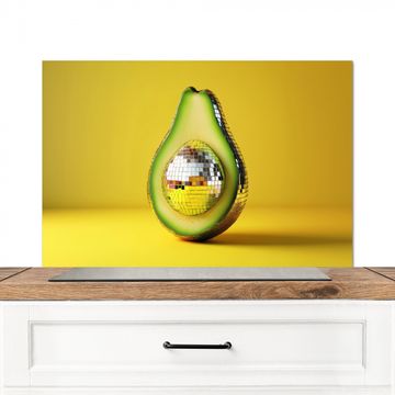 Spatscherm Aluminium - Avocado - Discobal - Geel - Glitter