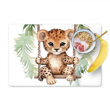 Placemat vinyl - Luipaard - Dier - Kinderen - Jungle - Kinderkamer - Babykamer