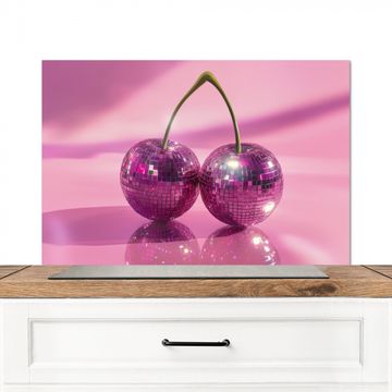Spatscherm Aluminium - Glitter - Discobol - Roze - Kersen