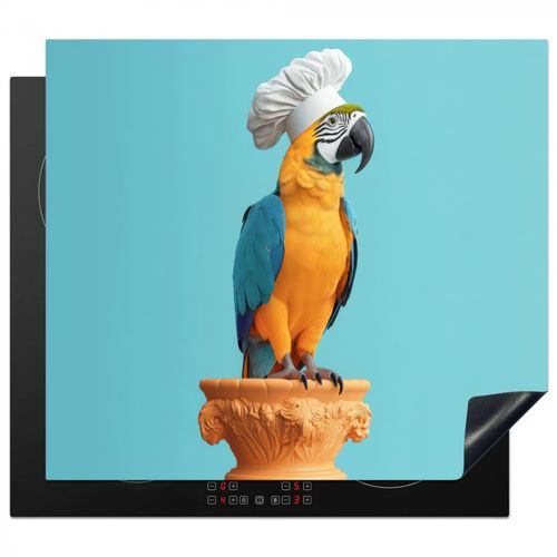 Inductie beschermer - Papegaai - Koksmuts - Grappig - Vogel