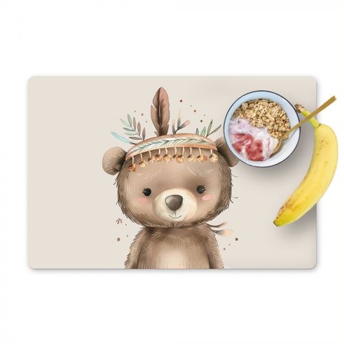 Placemat vinyl - Beer - Boho - Indianentooi - Dieren